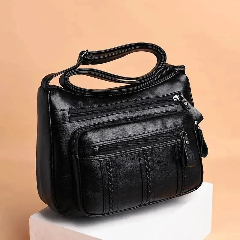 Léna - Sac à main bandoulière noir