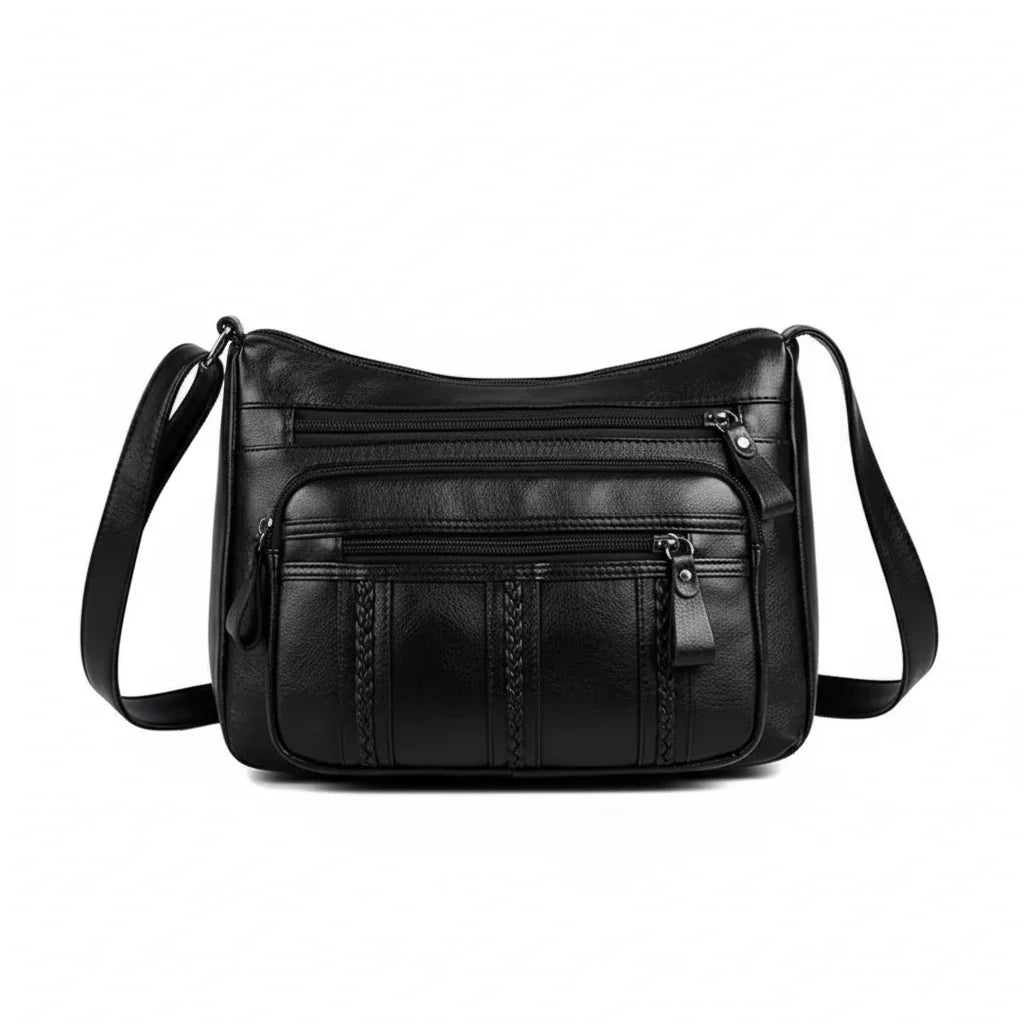 Léna - Sac à main bandoulière noir