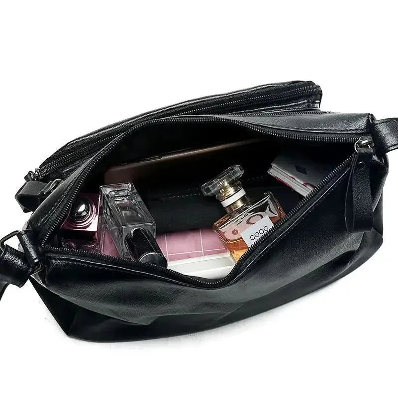 Léna - Sac à main bandoulière noir